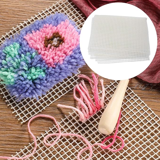 ARTIBETTER Blank Rug Hooking Mesh Canvas: Latch Hook Rug Canvas Rug Mesh Canvas Latch Hook Tool for DIY Latch Hook Rug Tapestry Canvas, 58 x 39 Inches