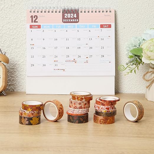 Mr. Pen- Washi Tape Set, 21 Rolls, Autumn Leaves, Decorative Tape, Washi Tapes, Scrapbook Tape, Scrapbook Washi Tape for Journaling, Craft Tape