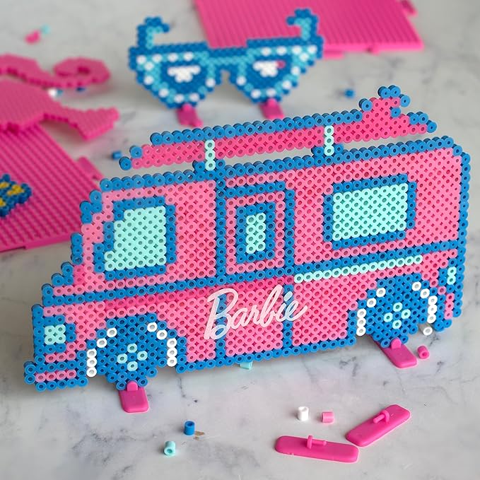 Perler 80-57199 Mattel Barbie Fused Bead Deluxe Activity Kit, 9 Unique Patterns, Multicolor, 4011 Pieces