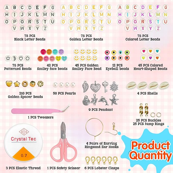 LINAYE 20000 PCS Clay Beads Kit with 120-Colors 6 Boxes Flat Preppy Polymer Heishi Beads with Pendant Charms Crafts Accessories, Friendship Bracelet Making Kit Crafts Supplies Kit Gift for Adults