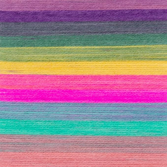 Lion Brand Yarn, Mandala DK Lightweight Yarn for Knitting, Crochet, and Crafts, Mantis, 3 Pack, Self-Striping Acrylic Fiber for Baby Blankets, Multicolor Shawls and Variegated Cardigans