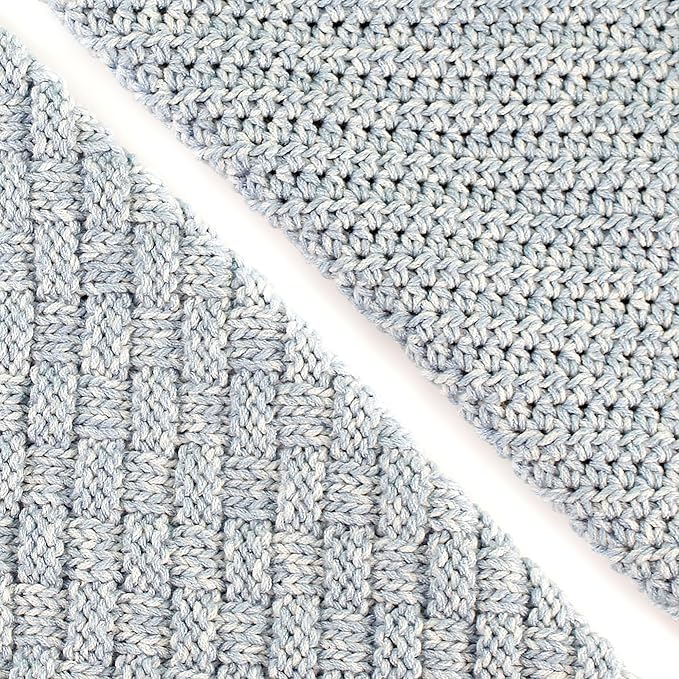 Cotton Bliss Soft Cotton Blend Yarn for Crocheting, 4-Pack (640Yds / 400G), Free Patterns, Beginners Friendly - #4 Medium Worsted Weight Yarn for Baby Blanket - Misty Birch