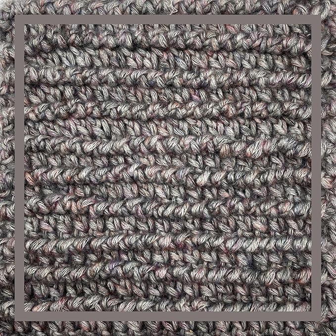 Cotton to The Core Worsted Weight Yarn for Crocheting, 3-Pack (654Yds / 300G), Free Patterns, Beginners Friendly - Soft Cotton Yarn for Knitting - #4 Medium Worsted Weight - Lava Gray