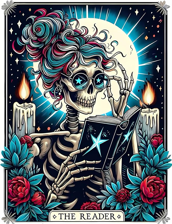 Gemozaic Skull Diamond Painting Kits for Adults- Skull Diamond Art Kits for Adults, Gem Painting Kit for Adult for Gift and Home Wall Decor 12x16 Inch