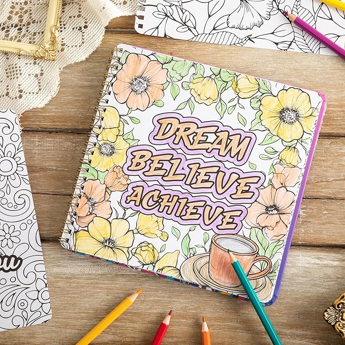 Women's Coloring Book 30 Pages Inspirational Quotes Coloring Books for Adults to Relax and Relieve Anxiety, Gift for Mother's Day, Birthdays, Christmas, Anniversaries