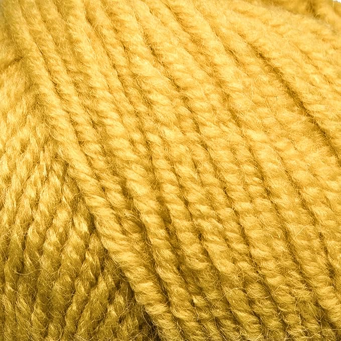 Estako Star-Worsted Yarn - 75% Acrylic 25% Wool - Soft Medium Weight #4-100g (3.52oz) - 170m (186yds) - Crochet & Knitting Yarn (42191 - Yellow)