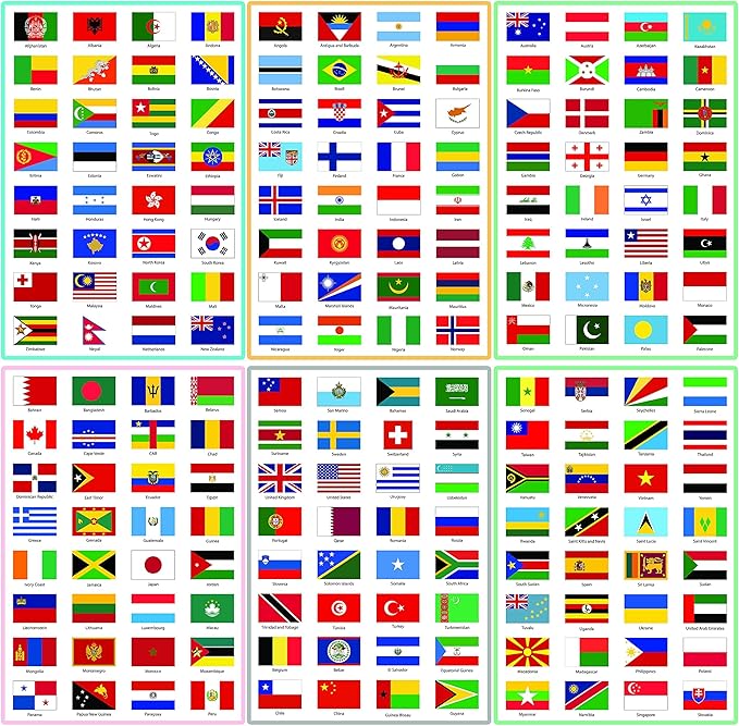 SJPRINTER Passport - Little passports Travelers notebook - Set with travel stickers world flags - Pretend play, party favors, airplane toy, journal notebooks, geography, classroom social study