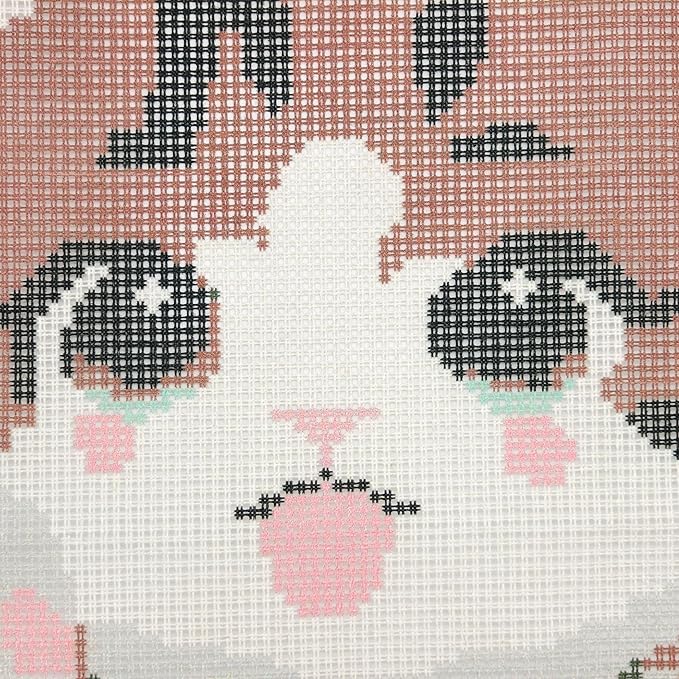 Howie's Needlepoint Needlepoint Kits for Adults Beginners, Furbish Cat Needlepoint Pillow Front Kit with Stamped Pattern on Canvas, Yarn, 2 Needles and Instruction, 16 x 16inch(Cute Cat)