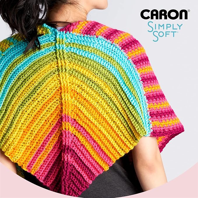 Caron Simply Soft Snapdragon Speckle Yarn - 3 Pack of 141g/5oz - Acrylic - 4 Medium (Worsted) - 235 Yards - Knitting/Crochet