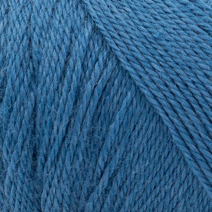 Lion Brand Yarn, Recycled Polyester Re-Spun Bonus Bundle Yarn for Crocheting and Knitting, Aegean, 1 Pack