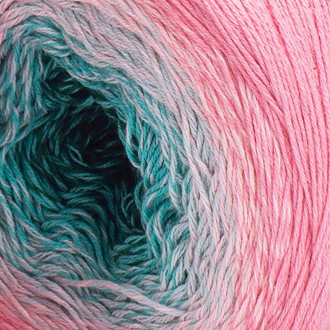 YarnArt Flowers – Gradient Cotton Acrylic Blend, 250g (8.8 oz), 1094 yds, Lightweight Sport Yarn for Crochet, Knitting, Shawls, Summer Projects (292)