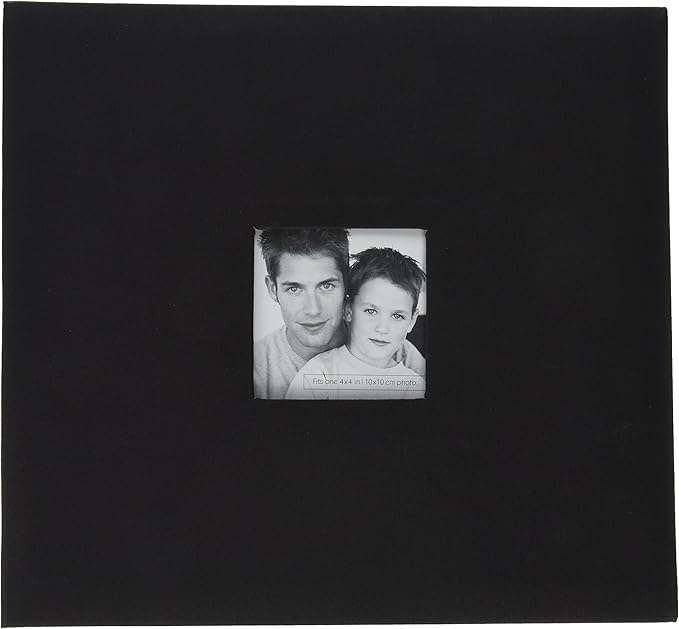 MCS 13.2x12.5 Inch Scrapbook with 12x12 Inch Pages, Black (866115)