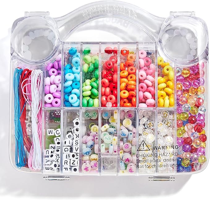 BaubleBar Ultimate DIY Bracelet Kit | 1000+ Pcs | Great for a Gift or Party | Bracelet Jewelry Making Kit with Beads
