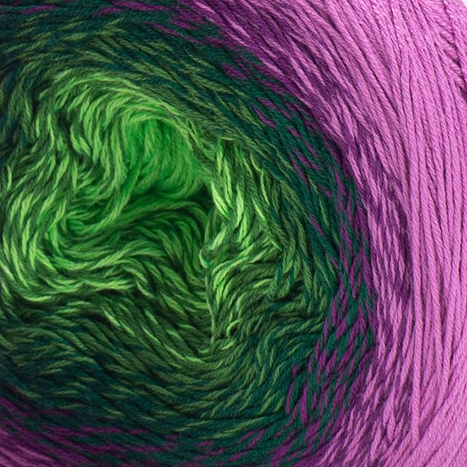 Yarn Art YarnArt Flowers Yarn 55% Cotton 45% Acrylic 250gr 1094yds Multicolor Cotton Yarn Rainbow Crochet Yarn Spring Summer - 1 Fine Sport Skein (313)