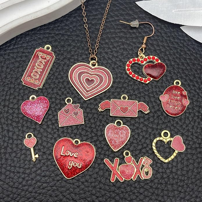 Jewelry Making Charms Pendants for Bracelet Bulk lot Necklace Earrings Keychain Charms Beads DIY Kit Trendy Craft