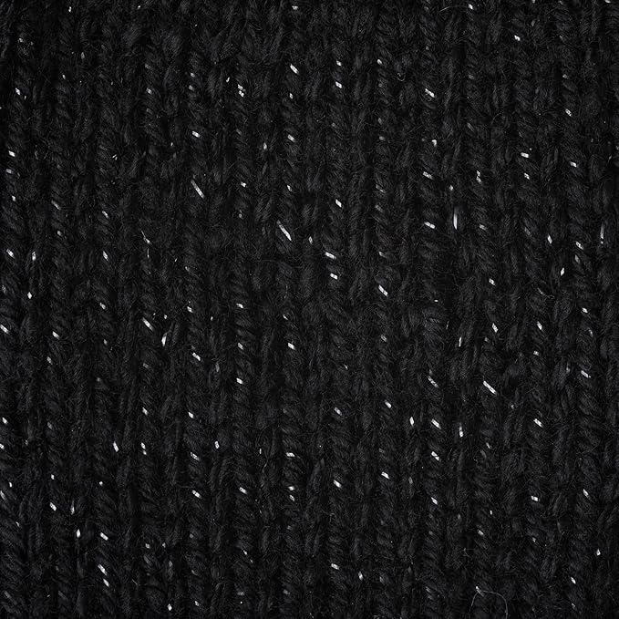 Caron Simply Soft Party Yarn, 3 oz, Medium Worsted 4 Gauge, - Black - For Crochet, Knitting & Crafting