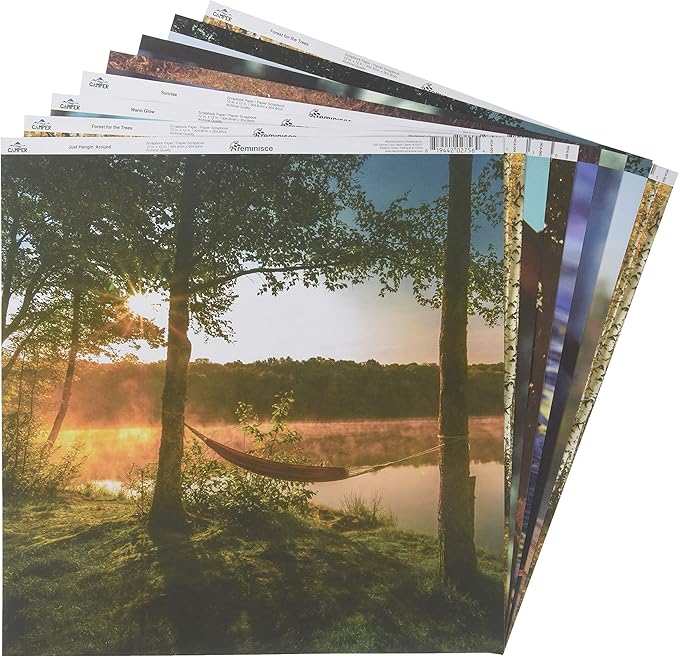 Reminisce (REMBC) Happy Camper Scrapbook Collection Kit, Multi Color Palette