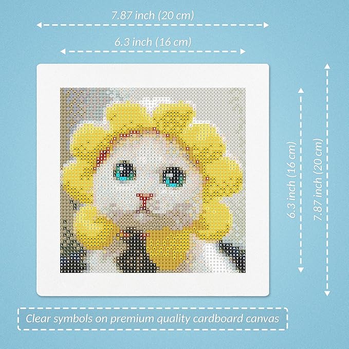 LuwoArte 6 Pack Diamond Painting Kits for Adults – Cute Cats-Themed Diamond Art Kits – DIY Full Drill Paint Gem Art for Adults – Brilliant 5D Diamond Painting Kit – Relaxing Craft for Home Wall Décor