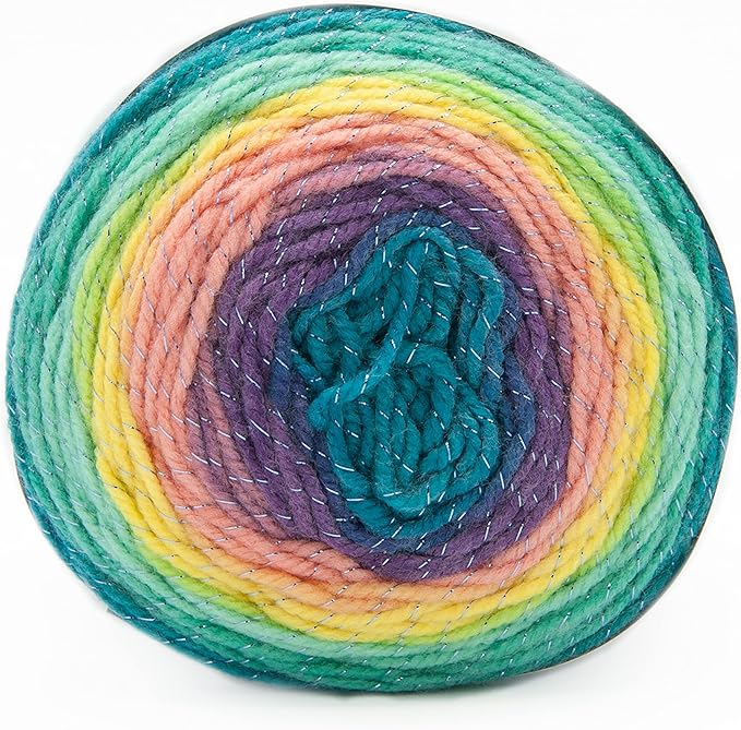 Lion Brand Yarn Mandala Sparkle Yarn, Serpens, 1 Skein