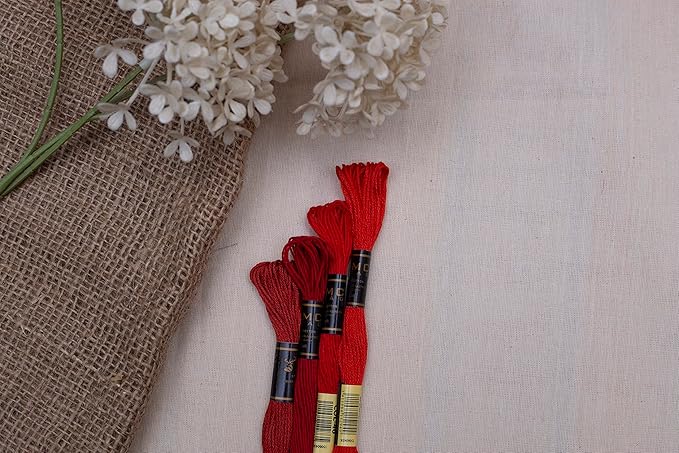 Pack of 12 Black Premium Embroidery Thread | 100% Egyptian Cotton Premium Skeins | Cross Stitch Embroidery Floss | Oeko TEX Certified Stranded Cotton | Ideal for Arts & Crafts (Black-12)