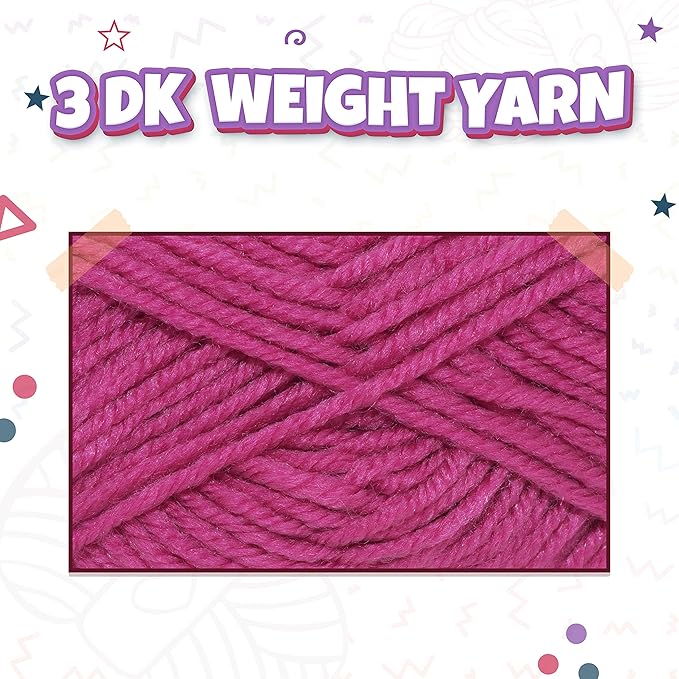 TYH Supplies 10 Acrylic Yarn Skeins SHK Collection | 700 Yards Soft DK Light Worsted Yarn for Knitting, Crocheting & Craft Projects – Crochet Kit for Beginners, Amigurumi, Small Gifts & Home Décor