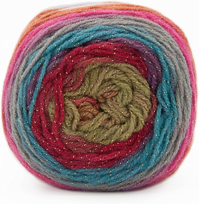 (3 Pack) Lion Brand Yarn Mandala Sparkle Yarn, Astrid