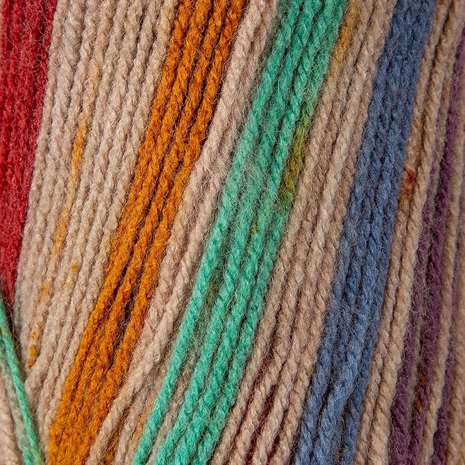 Sensy Candy Yarn - 10 Skeins, 3.5 oz, 251 Yards, Multicolor for Crocheting and Knitting, Light Gauge 3