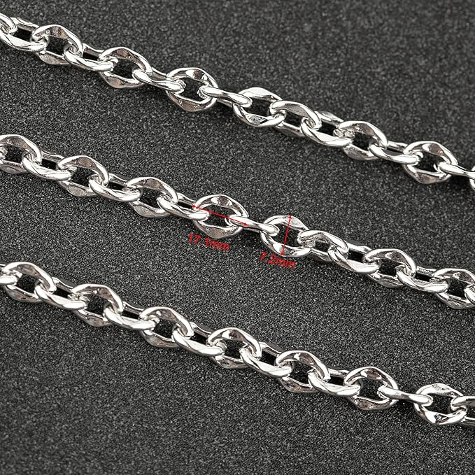 5 Meters Stainless Steel Chain for Jewelry Making Lip Chains Bulk Women Necklace Bracelet DIY Jewelry Supplies Findings