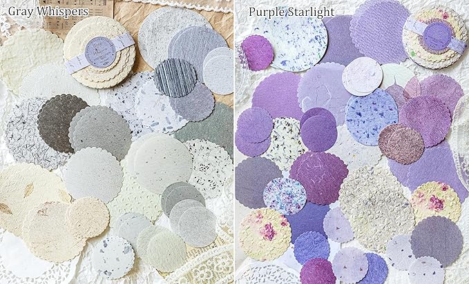 300 Sheets Scrapbook Paper Kit with 3 Double Sided Tapes & 6 Rolls Colored Washi Tape, 6 Themes Embossed Textured & Printed Round Scrapbook Paper for Scrapbooking, Junk Journal, Card Making