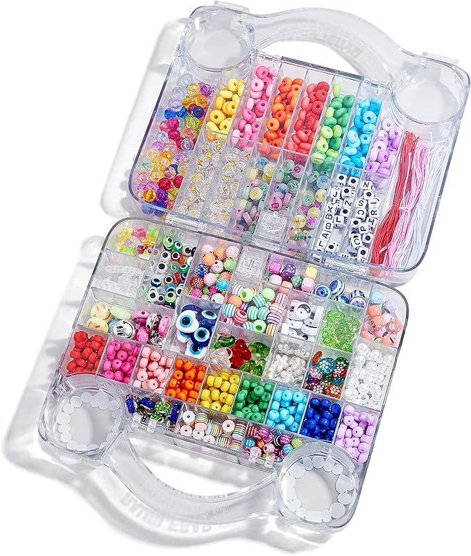 BaubleBar Ultimate DIY Bracelet Kit | 1000+ Pcs | Great for a Gift or Party | Bracelet Jewelry Making Kit with Beads