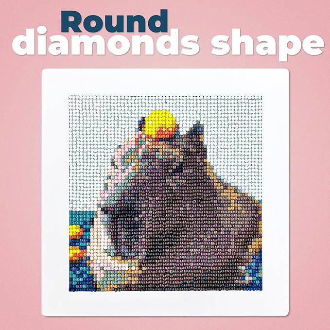 LuwoArte 6 Pack Diamond Painting Kits for Adults – Funny Meme Animals – Full Drill DIY Paint Gem Art for Adults – Brilliant 5D Diamond Painting Kit – Relaxing Craft for Home Wall Décor
