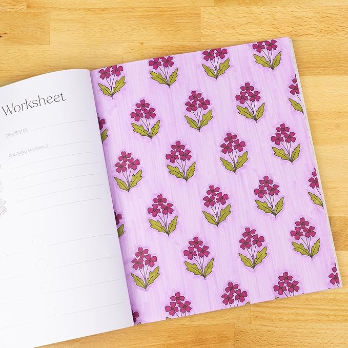 Elyse Breanne Design, Wallflowers Coloring Book, 40 Unique Vintage Style Coloring Pages, 8.5x10 inches