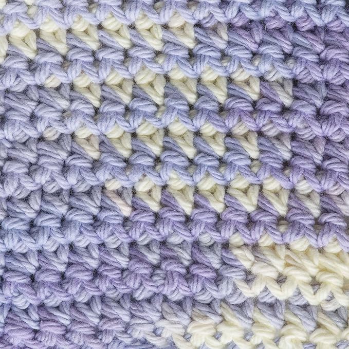 Lily Sugar'n Cream 100% Cotton Yarn 6-Pack Bundle with Bella's Crafts Stitch Markers (Ombre Mix 3)