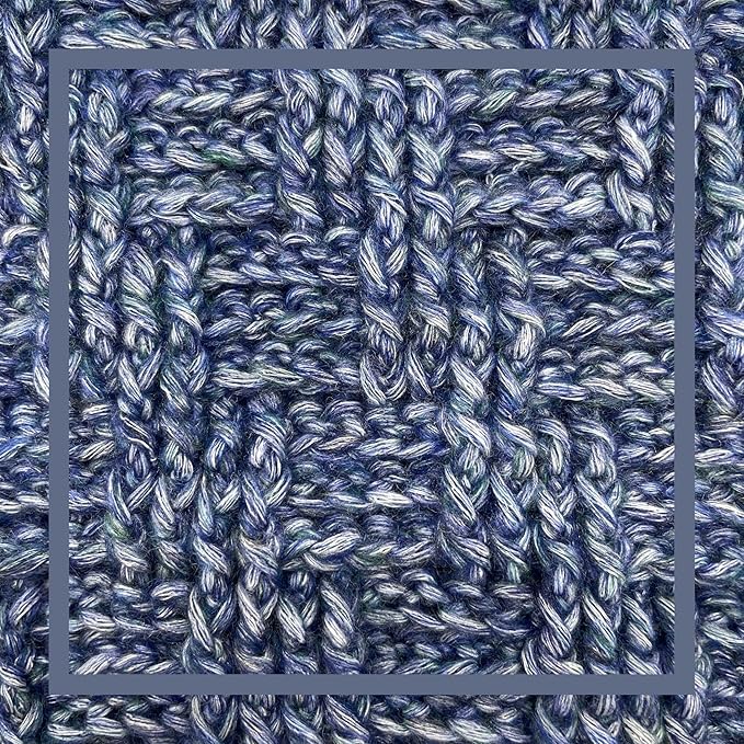 Cotton to The Core Worsted Weight Yarn for Crocheting, 3-Pack (654Yds / 300G), Free Patterns, Beginners Friendly - Soft Cotton Yarn for Knitting - #4 Medium Worsted Weight - Blueberry Blue