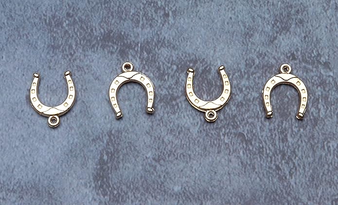 50 Pcs Horseshoe charms Metal Vintage Pendants for Jewelry Making Finding Kits Necklace Bracelet Crafting Keychain Key Rings DIY Gift Idea Accessories Supplies