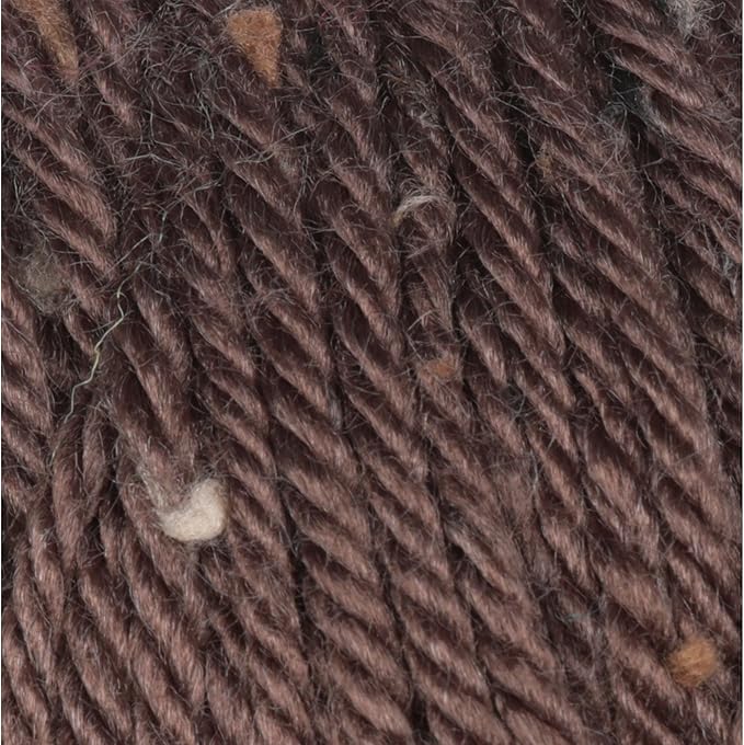 Caron Simply Soft Tweeds Yarn (4) Medium Gauge 100% Acrylic - 5oz - Taupe- Machine Wash & Dry