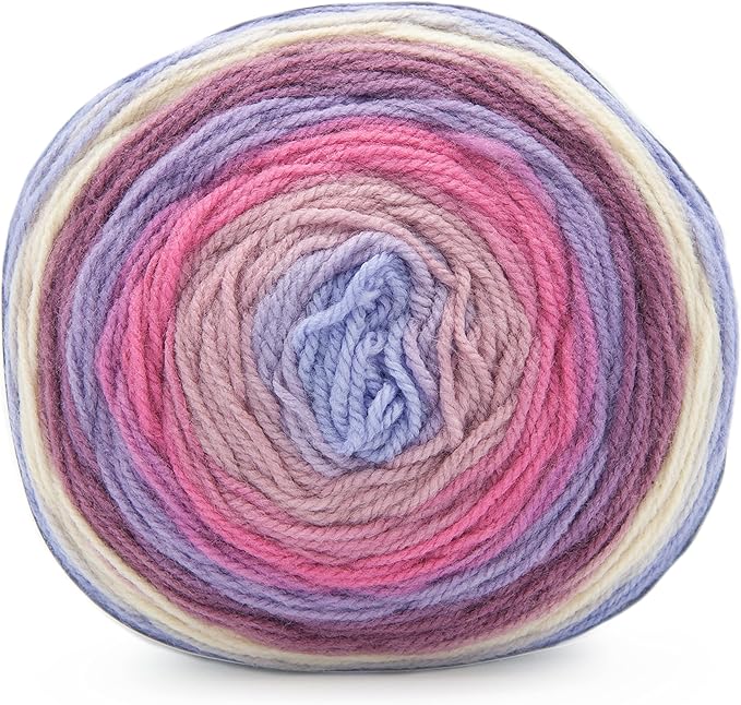 Lion Brand Yarn, Mandala DK Lightweight Yarn for Knitting, Crochet, and Crafts, Wood Nymph, 1 Pack, Self-Striping Acrylic Fiber for Baby Blankets, Multicolor Shawls and Variegated Cardigans