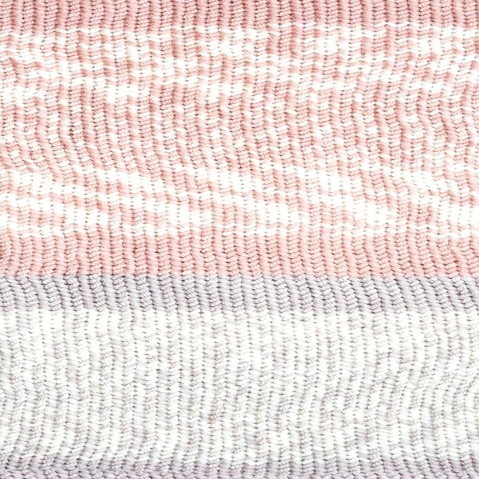 Lion Brand Yarn Wool Ease Fair Isle, Yarn for Knitting, Pink/Mushroom, 1 Pack