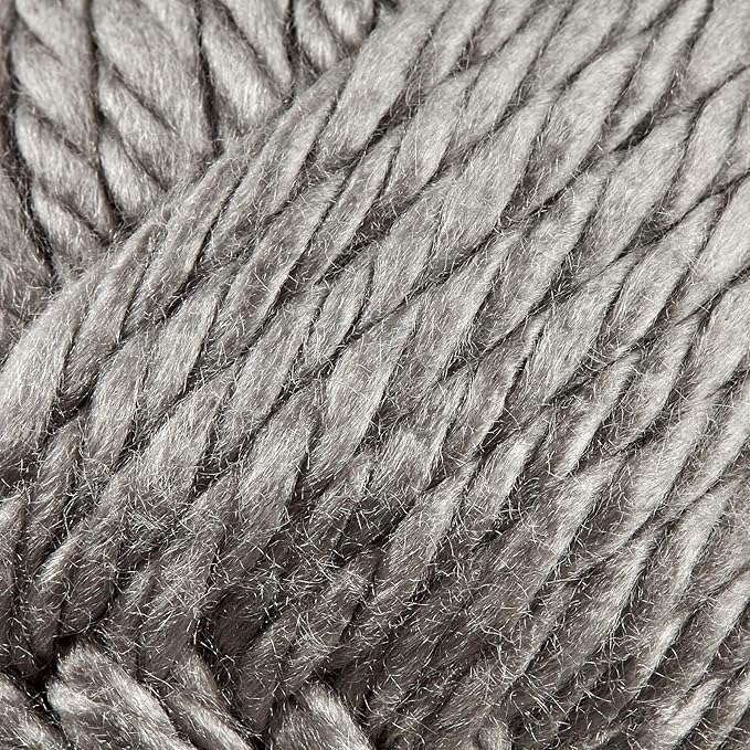 Lion Brand Hometown Yarn 2-Pack, Bulky Yarn for Knitting and Crocheting, Gray