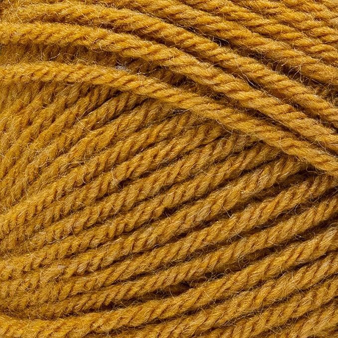 Lion Brand Yarn (1 Skein 860-130I Vanna's Choice, Honey Yarn, 1 Pack