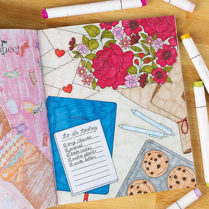 Elyse Breane Design, Put A Bow On It Coloring Book, 8.5x10 inches, 40 Coloring Pages