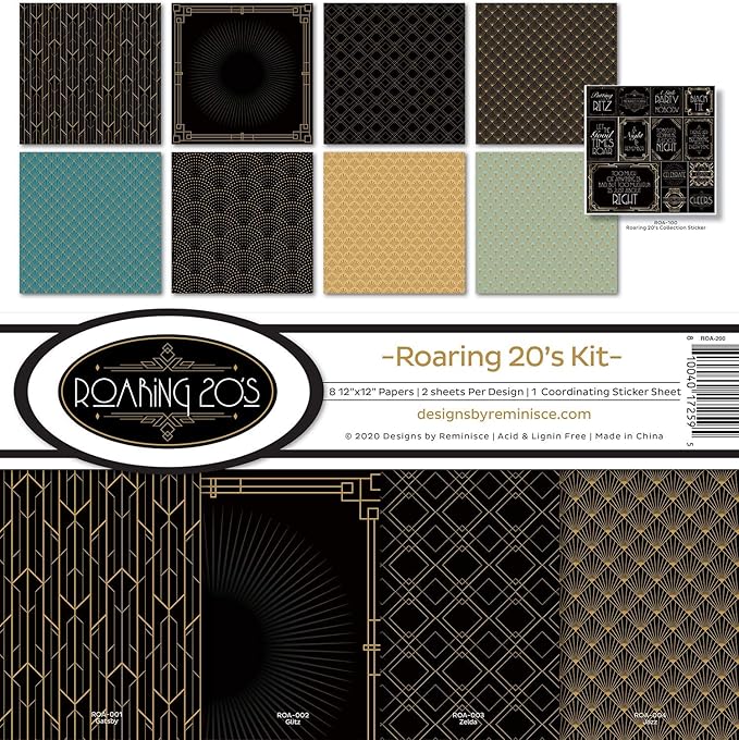 Reminisce Roaring 20's Scrapbook Collection Kit