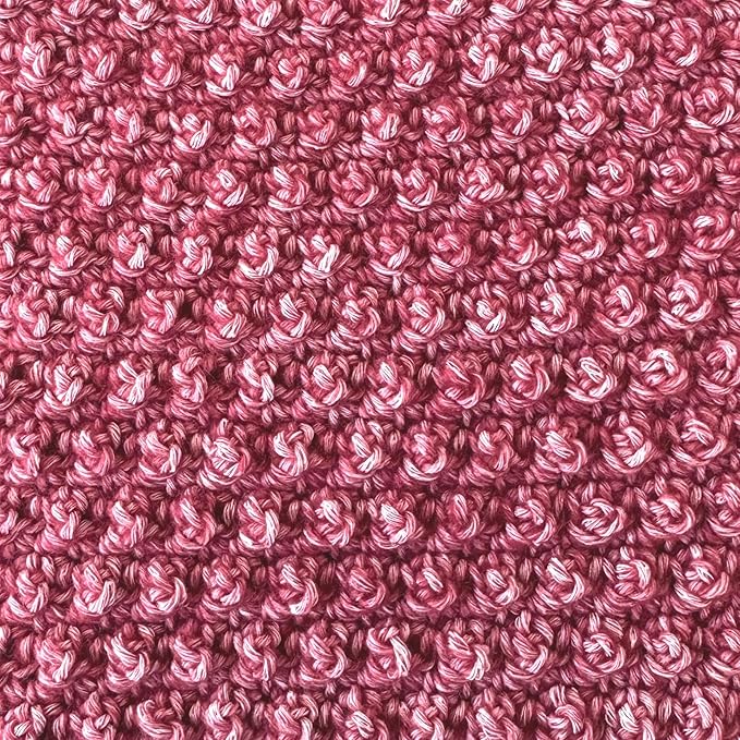 Cotton to The Core Cotton Yarn for Crocheting, 6-Pack (852 Yds / 300G), Free Patterns, Beginners Friendly - Soft Baby Yarn for Knitting - 3 DK Light Worsted Weight - Cherry Red