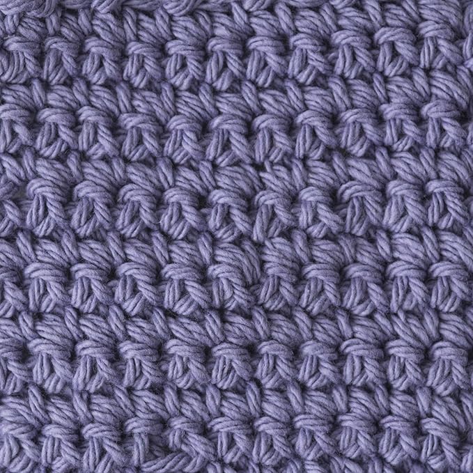 Lily 10200101317 Sugar 'N Cream The Original Solid Yarn, 2.5oz, Medium 4 Gauge, 100% Cotton - Hot Purple - Machine Wash & Dry
