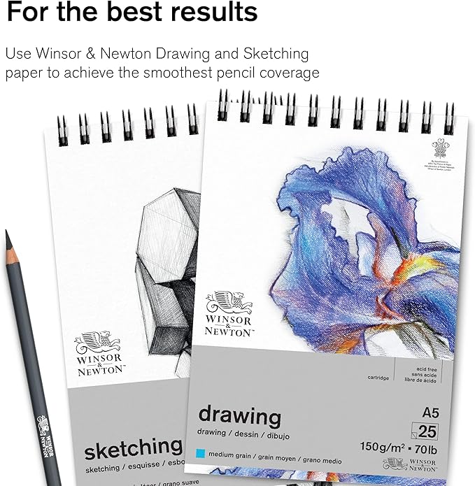 Winsor & Newton Studio Collection Artist Pencils, Sketching Pencils, Set of 6