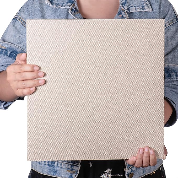 Large Photo Album Self Adhesive 4x6 5x7 8.5x11 Scrapbook Magnetic DIY Scrap Book Length 13" x Width 12.8" 120 Black Sticky Pages Linen Cover DIY Photo Album