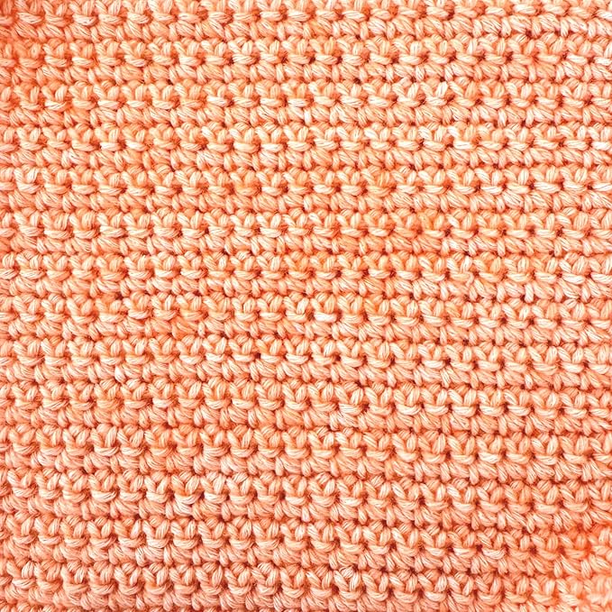 Cotton to The Core Cotton Yarn for Crocheting, 6-Pack (852 Yds / 300G), Free Patterns, Beginners Friendly - Soft Baby Yarn for Knitting - 3 DK Light Worsted Weight - Orange Creamsicle