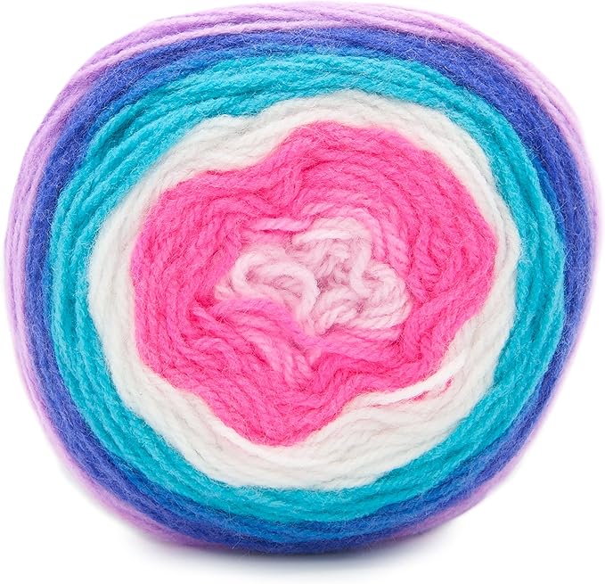 Lion Brand Yarn (1 Skein) Mandala Baby Yarn, Unicorn Cloud
