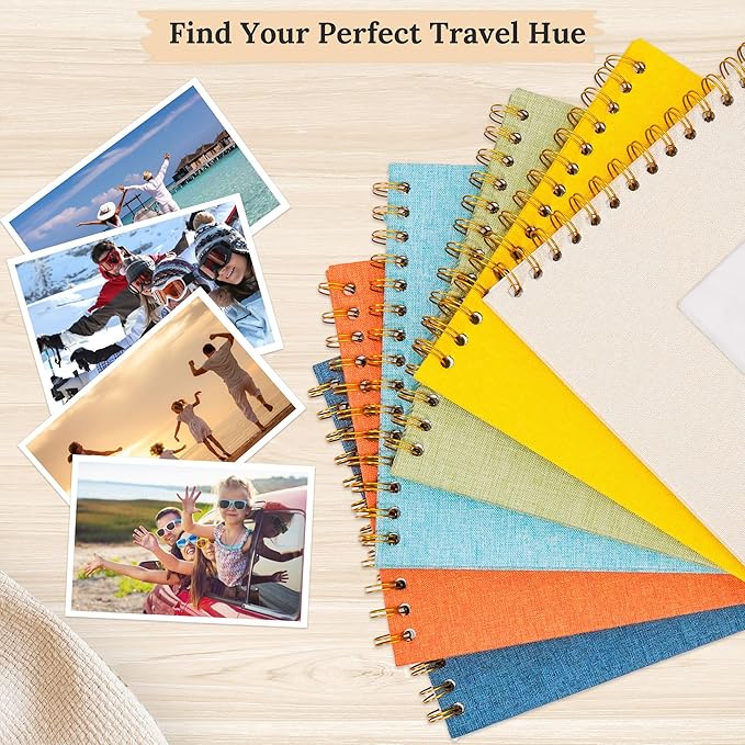 Scrapbook Photo Album Linen Cover, 10 x 10 Inch Hardcover Kraft White Pages Memory Book, for Travel Wedding Guest Book Christmas Baby Shower (40 Sheets/ 80 Pages,Beige)