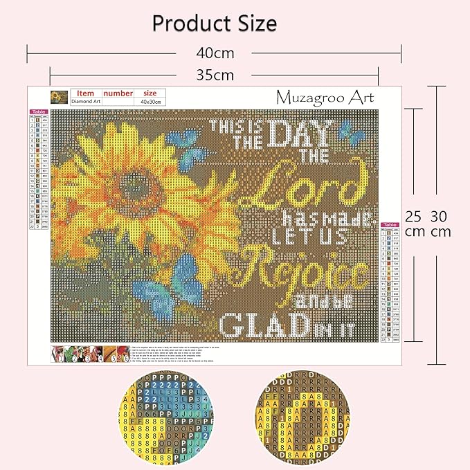 Muzagroo Art 5D Diamond Paintings Kits for Adults 5D Diamond Art Kits with Round Full Drill Diamonds DIY Gem Art for Beginners Love Theme 4PCS Wall Art for Living Room